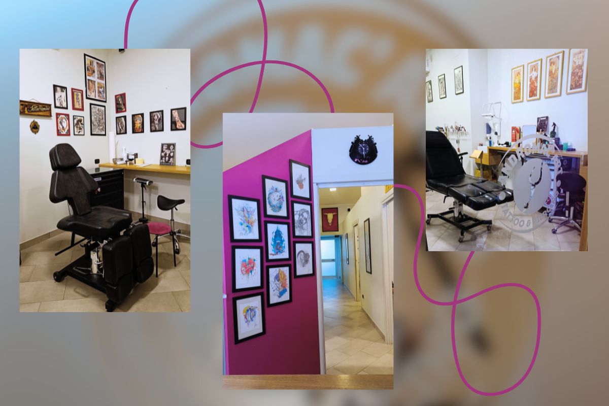 Il coloratissimo studio di tatuaggi Andromac'Art di Agrigento